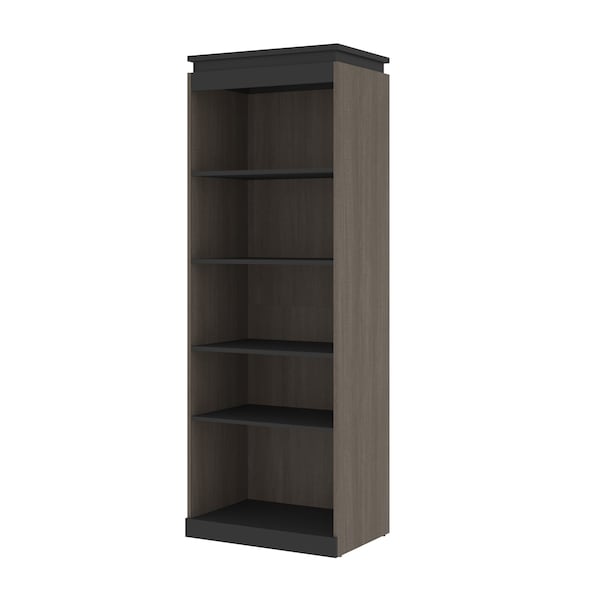 Orion 30W Shelving Unit, Bark Gray & Graphite